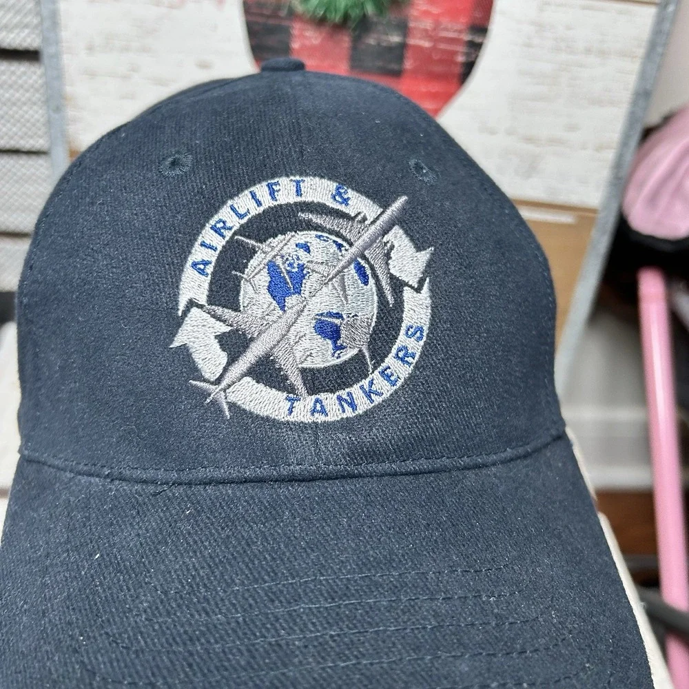 Boeing Aircraft Planes Hat Cap Adult Mens Strapback Patch Airlift Tankers